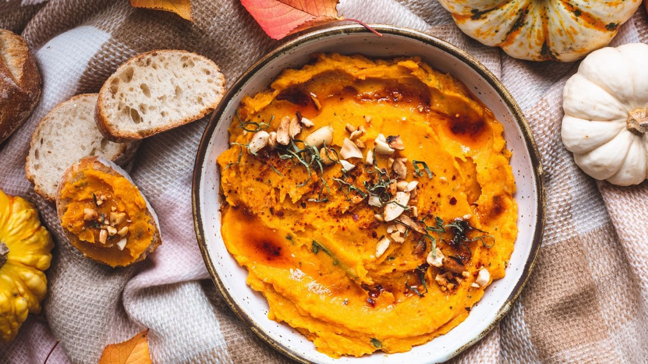 Bal kabaklı humus nasıl yapılır? Bal kabaklı humus tarifi