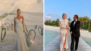 Ivana Sert, Sezer Dermenci ile Maldivler'de evlendi: Nikah için iki farklı gelinlik tercih etti