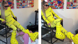 Paris Hilton, 450 Dolarlık Crocs Boots'larına sıkışıp kaldı
