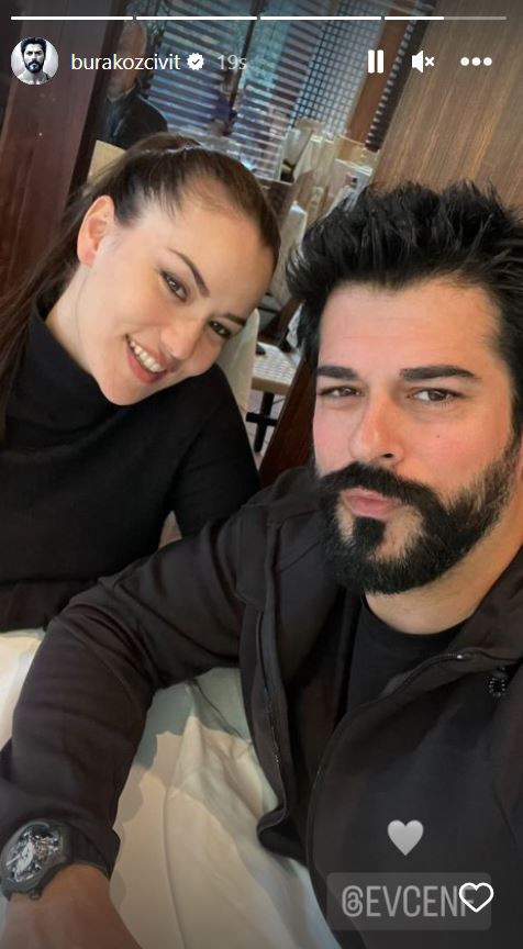 Burak Özçivit ve Fahriye Evcenden yeni fotoğraf