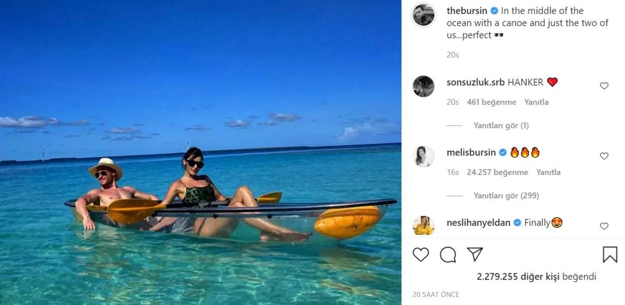 Hande Erçel ve Kerem Bürsin paylaştı, milyonlarca beğeni geldi