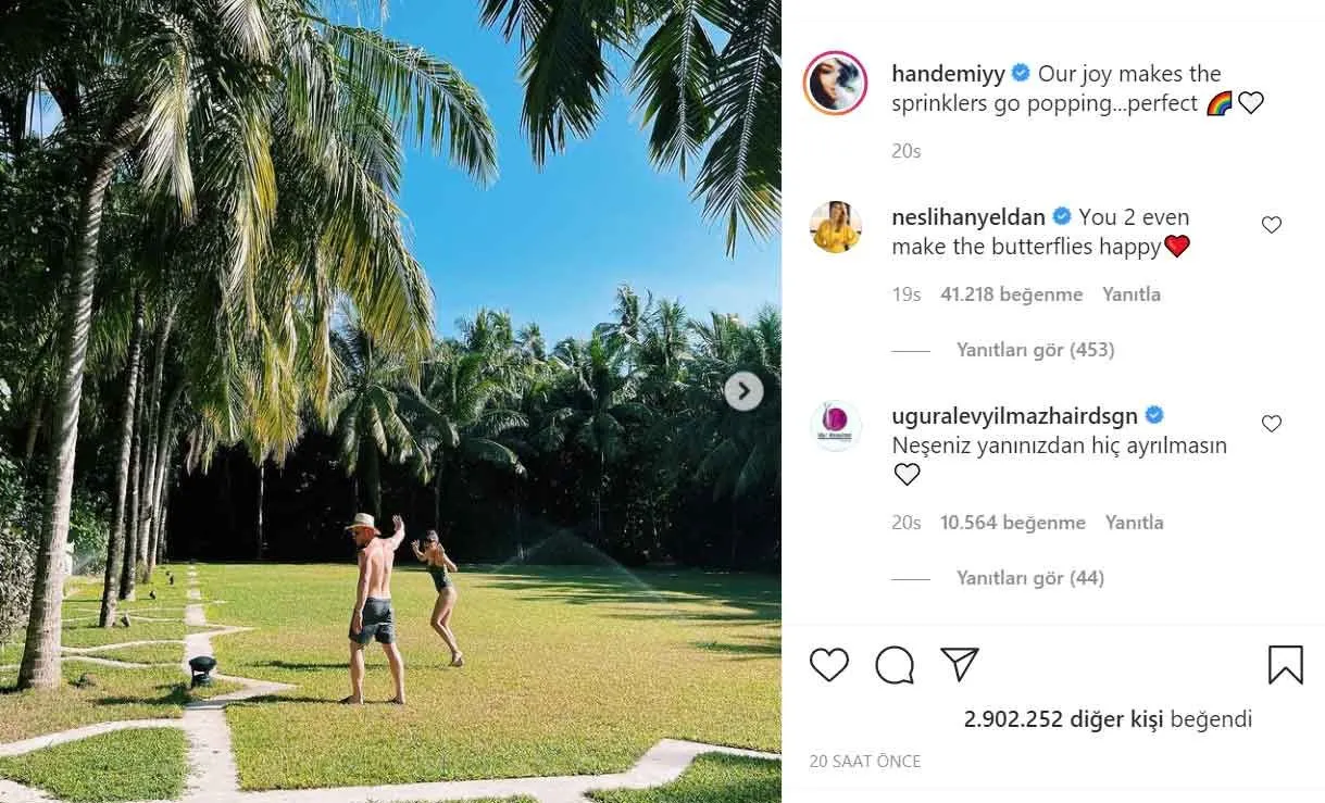 Hande Erçel ve Kerem Bürsin paylaştı, milyonlarca beğeni geldi