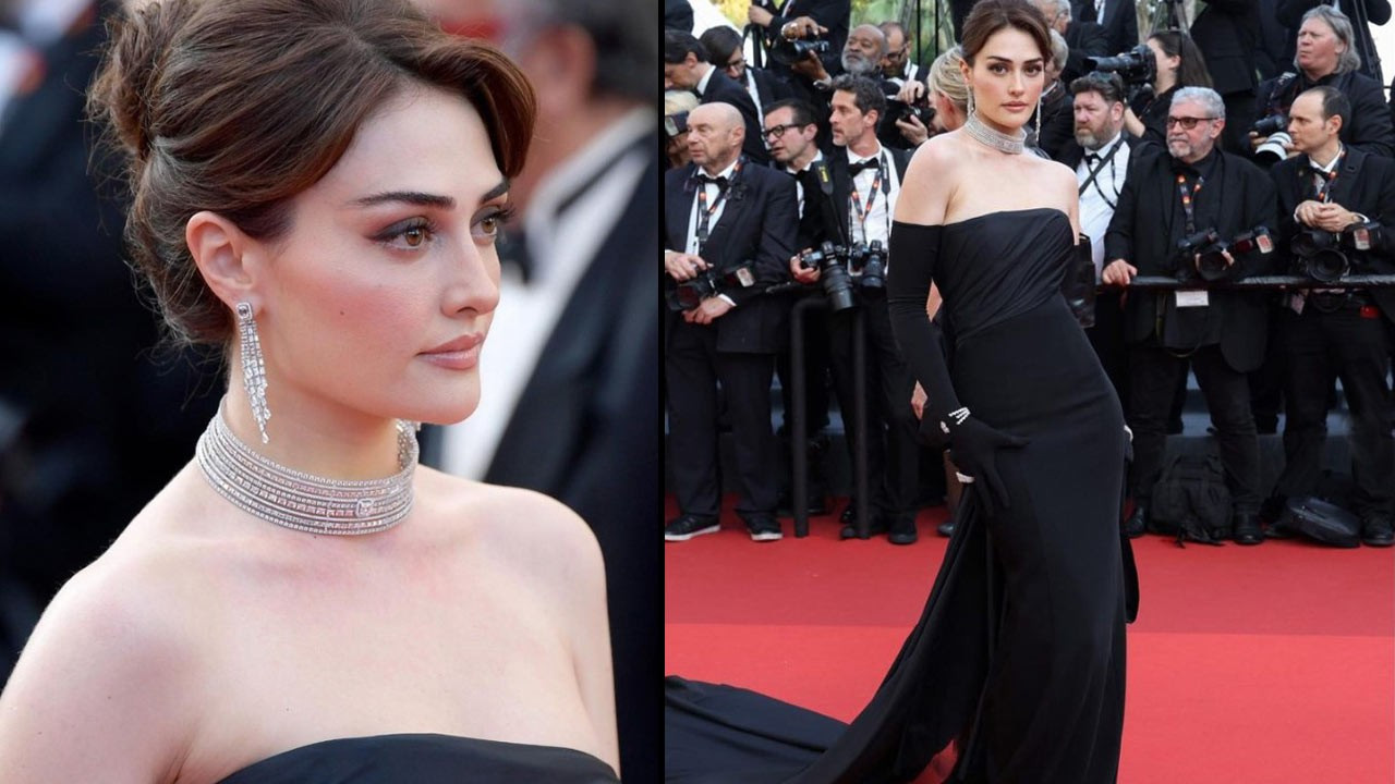 Cannes'da Esra Bilgiç rüzgarı: Kıyafetiyle büyüledi!