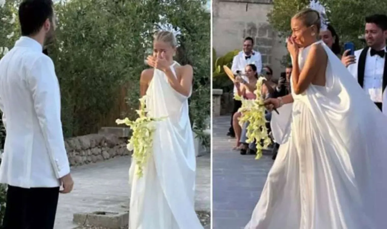 Burcu Esmersoy ve Nazım Akmandil İtalya'da evlendi! Nikahtan yansıyanlar