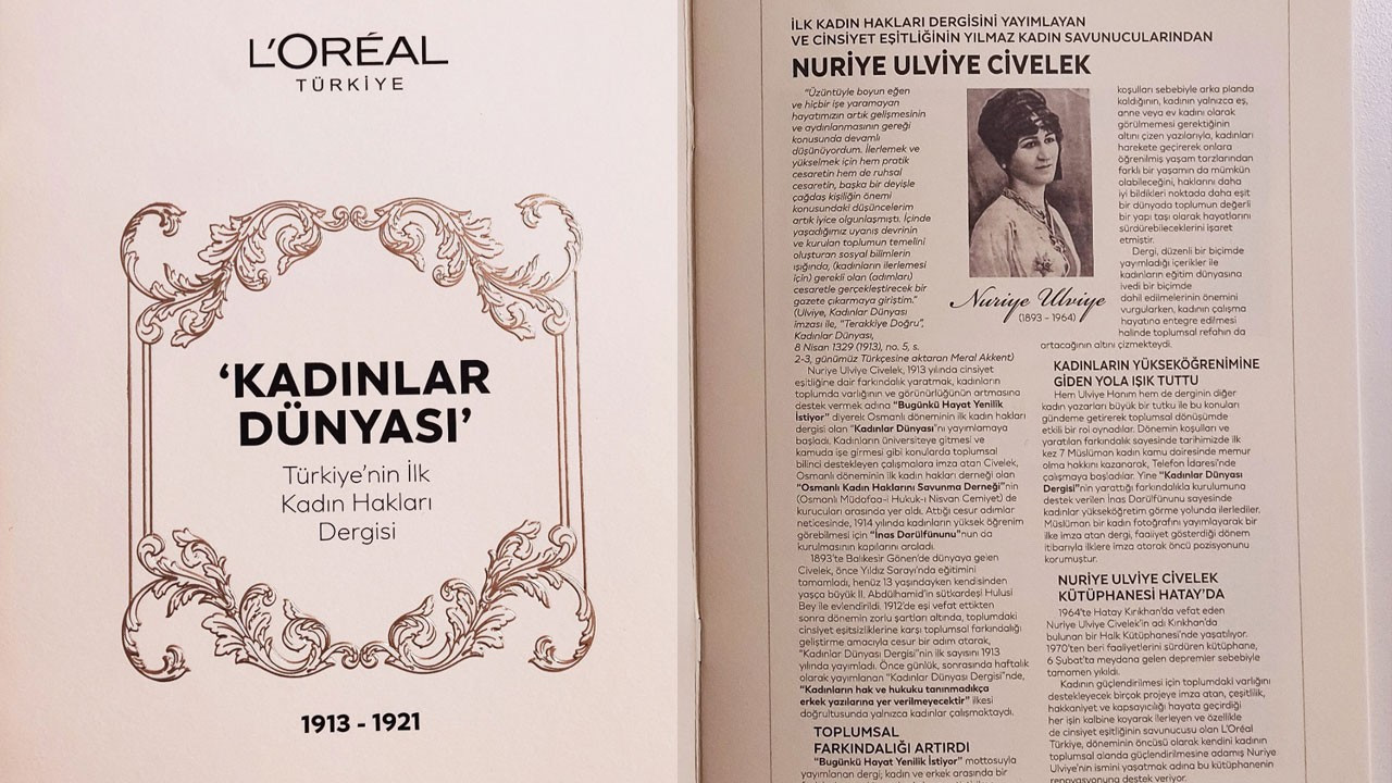 111 yıl önce basılan Osmanlı’nın ilk kadın hakları dergisi yenide