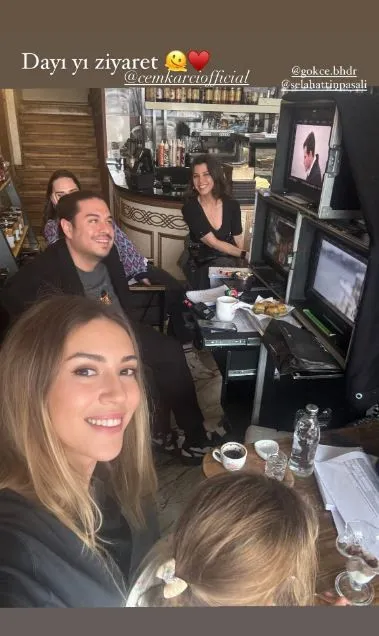 Sinem Kobal'dan 'Ömer' dizisi setine ziyaret