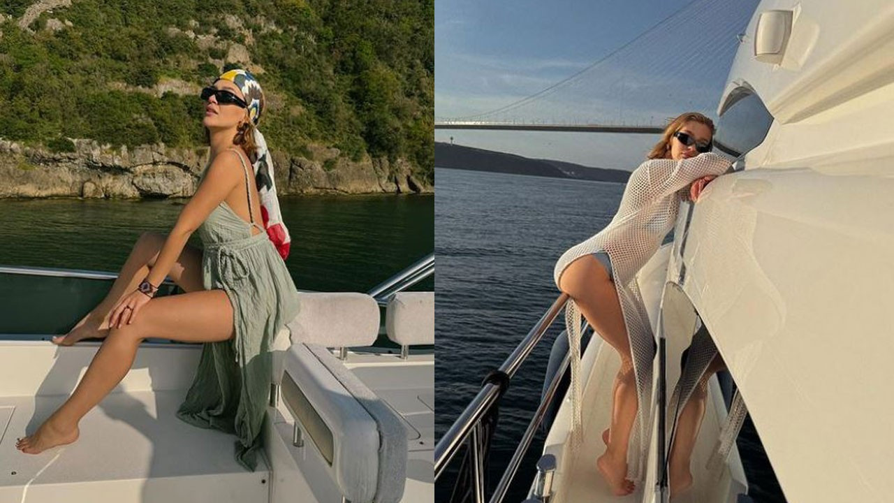 Melisa Döngel tatil sezonunu açtı! Tekneden pozlarını paylaştı