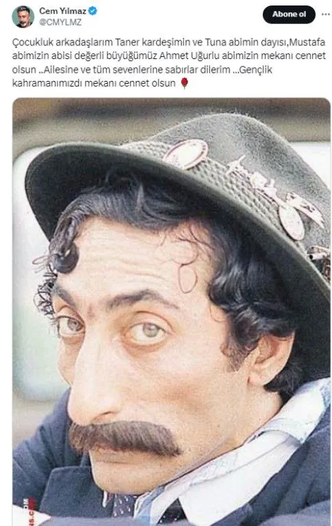 Usta oyuncu Ahmet Uğurlu hayatını kaybetti!