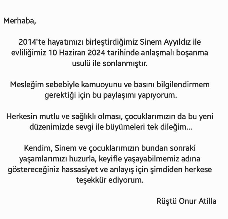 10 yıllık evlilik bitti! 'Güldür Güldür Show'un İbrahim'i Rüştü Onur Atilla duyurdu