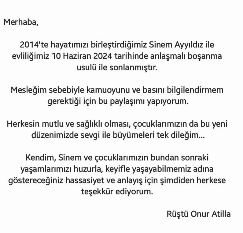10 yıllık evlilik bitti! 'Güldür Güldür Show'un İbrahim'i Rüştü Onur Atilla duyurdu