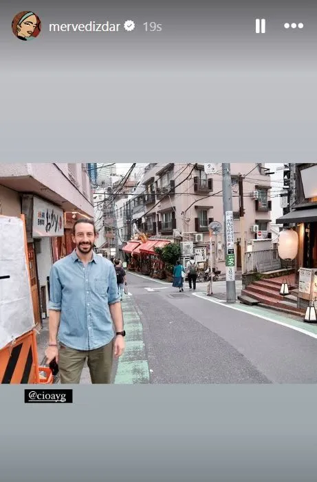 Merve Dizdar ve Cihan Ayger çifti balayı için Tokyo’ya gitti