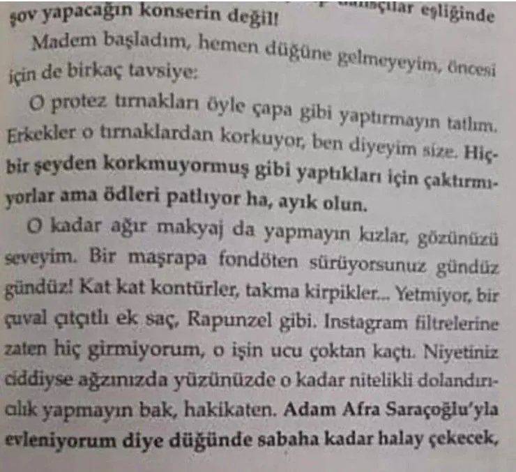 Gülse Birsel'den Yalı Çapkını yıldızı Afra Saraçoğlu'na övgü