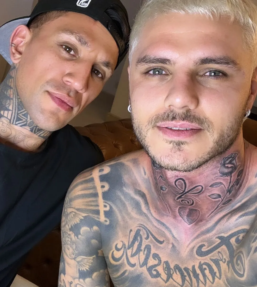 Mauro Icardi çocuklarının çizimlerini dövme yaptırdı