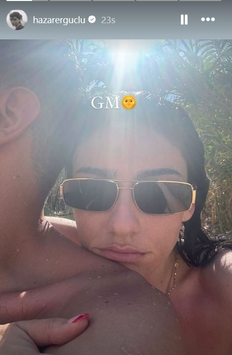 İnci Taneleri’nin Dilber'i Hazar Ergüçlü sevgilisi ile tatil pozunu paylaştı