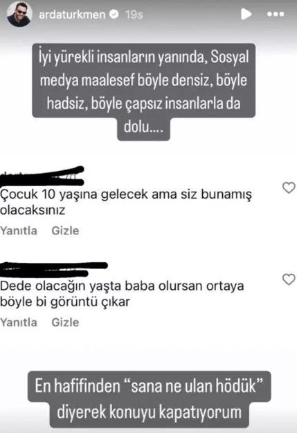 Şef Arda Türkmen'i kızdıran yorum: Dede olacağın yaşta baba oldun