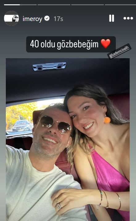 Salih Bademci 40. yaşını eşi ve arkadaşları ile kutladı