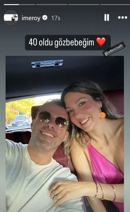 Salih Bademci 40. yaşını eşi ve arkadaşları ile kutladı