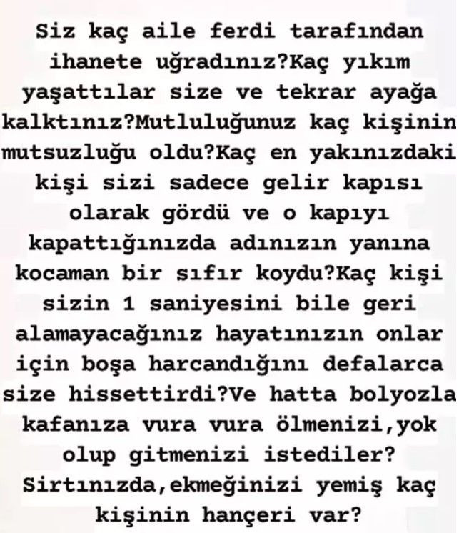 Özcan Deniz'den ailesine rest: Siz kaç aile ferdi tarafından ihanete uğradınız?