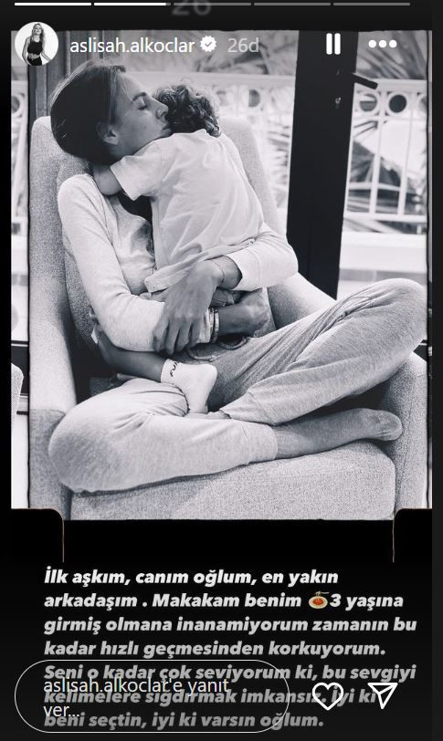 Aslışah Alkoçlar'ın oğlu Cem, 3 yaşına girdi: İlk aşkım, canım oğlum iyi ki bizi seçtin