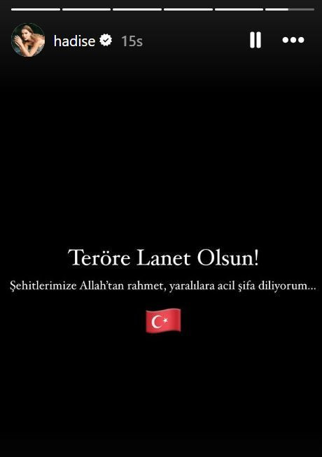 Ünlüler terör saldırısını lanetledi: Başımız sağ olsun
