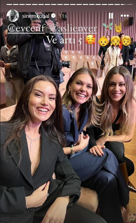 Yıllar sonra aynı pozu verdiler! Fahriye Evcen, Aslı Enver ve Sinem Kobal bir arada