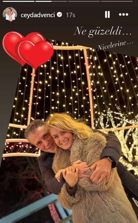 Ceyda Düvenci ve Güçlü Mete’den romantik aşk pozu