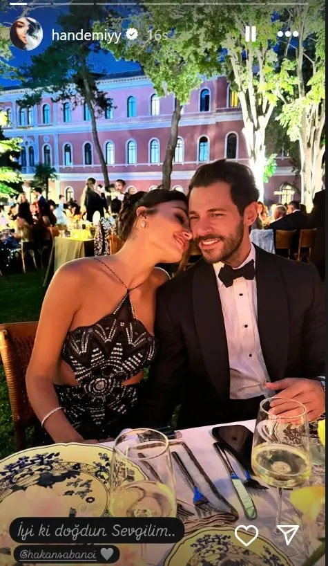 Hande Erçel'den sevgilisi Hakan Sabancı'ya romantik kutlama: İyi ki doğdun sevgilim