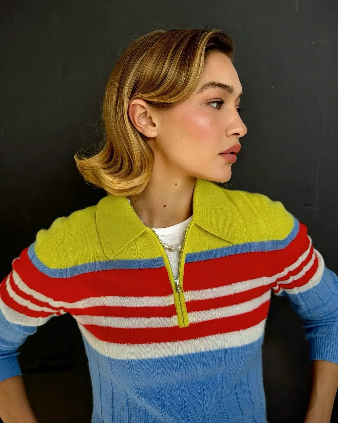 Gigi Hadid bu yılın en trend saç modeli ile: Dışarı doğru Bob