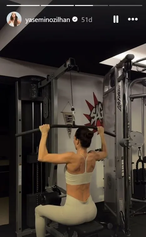 Yasemin Özilhan spor yaptığı anları paylaştı! Fit görüntüsü dikkat çekti