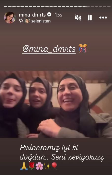 Kızıl Goncalar'ın Zeynep'i Mina Demirtaş, 17 yaşına girdi! Set ekibinden genç oyuncuya kutlama