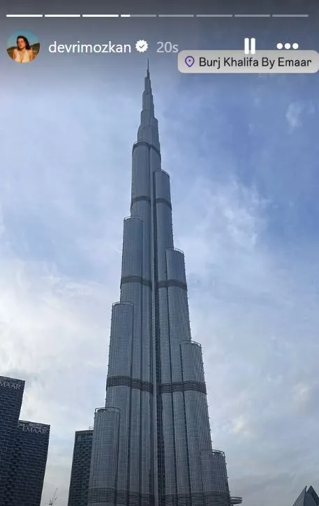 Devrim Özkan'dan Dubai paylaşımı