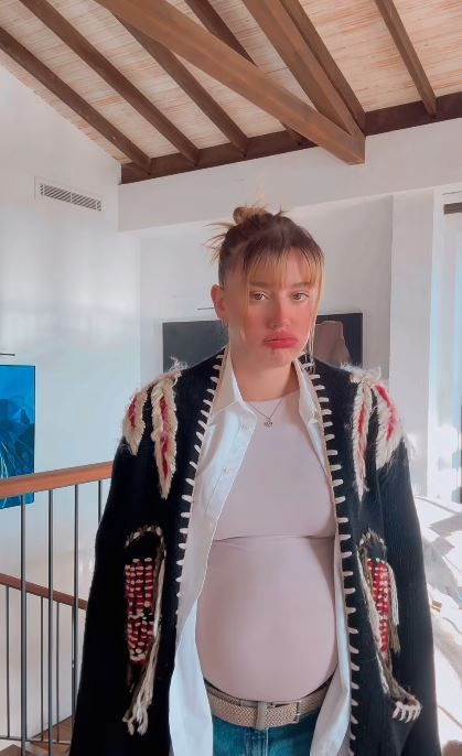 Gizem Karaca'dan esprili hamilelik paylaşımı: Üzerime olan hiçbir şey kalmadı