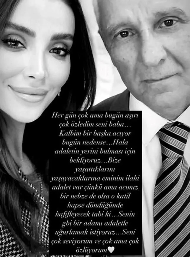 Özge Ulusoy'un baba özlemi: "Kalbim bir başka acıyor bugün nedense..."
