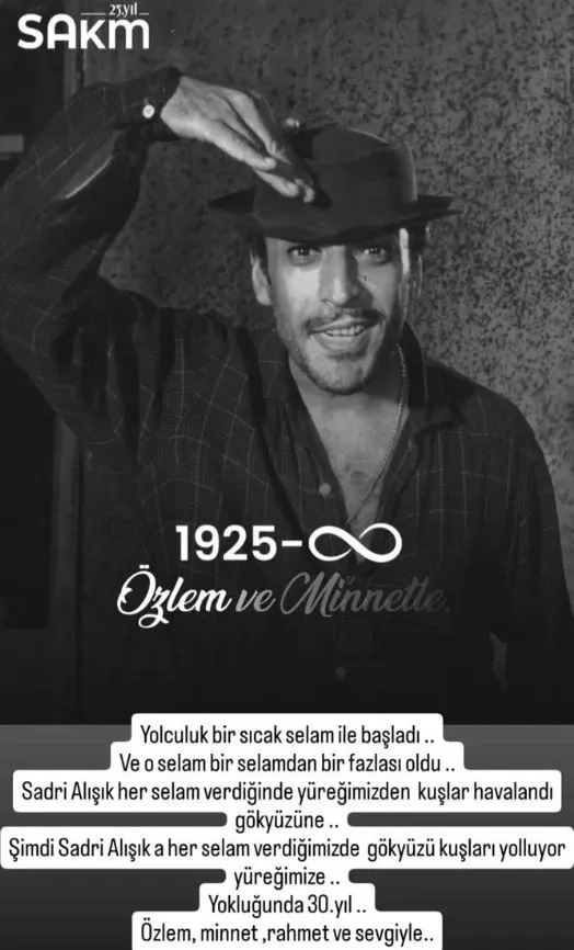 Kerem Alışık, 30. ölüm yıl dönümünde babası Sadri Alışık'ı andı: Yolculuk bir sıcak selam ile başladı...