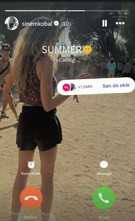 Ünlüler 'Yaz seni çağırıyor' akımına katıldı