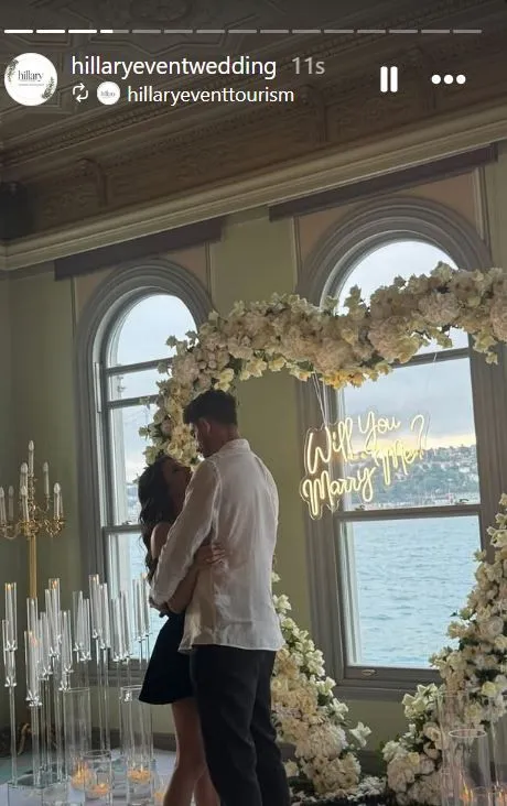 Gönül Dağı'nın Asuman'ı Hazal Çağlar evleniyor! Futbolcu Samet Akaydın'dan Hazal Çağlar'a romantik evlilik teklifi