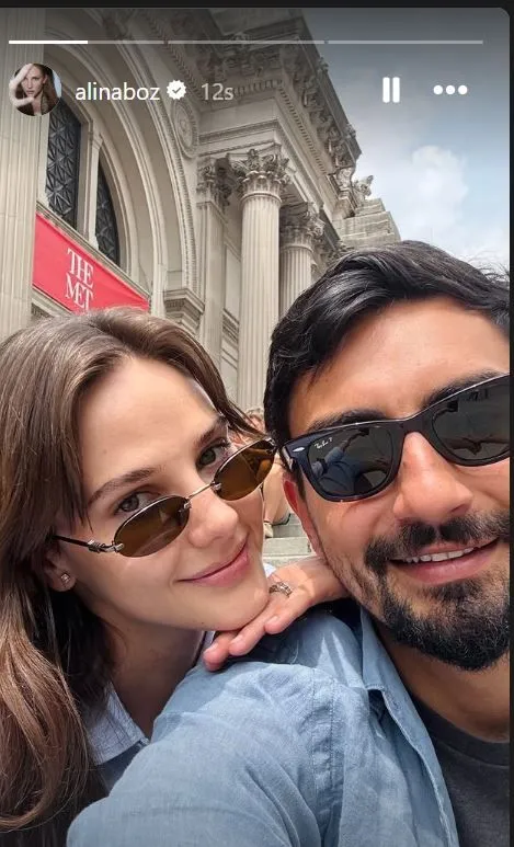 Umut Evirgen'den, eşi Alina Boza New York'ta doğum günü sürprizi
