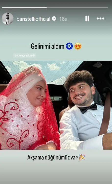 Ampute Futbol Takımı'nın yıldızı Barış Telli ile Rümeysa Çakmak evlendi