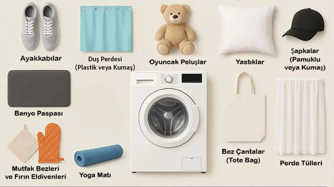 Çamaşır makinesinde giysi dışında yıkayabileceğiniz 10 şey