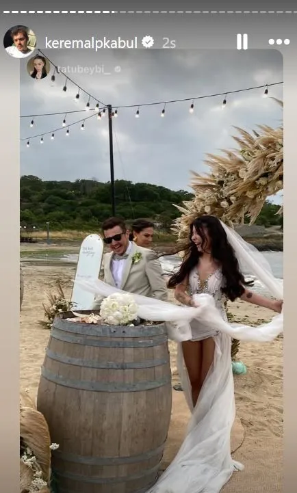 Eşref Rüya oyuncusu Kerem Alp Kabul evlendi! Demet Özdemir, nikah şahitliği yaptı