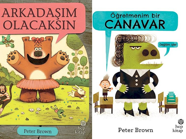 Peter Brown'dan çocuklara iki resimli kitap