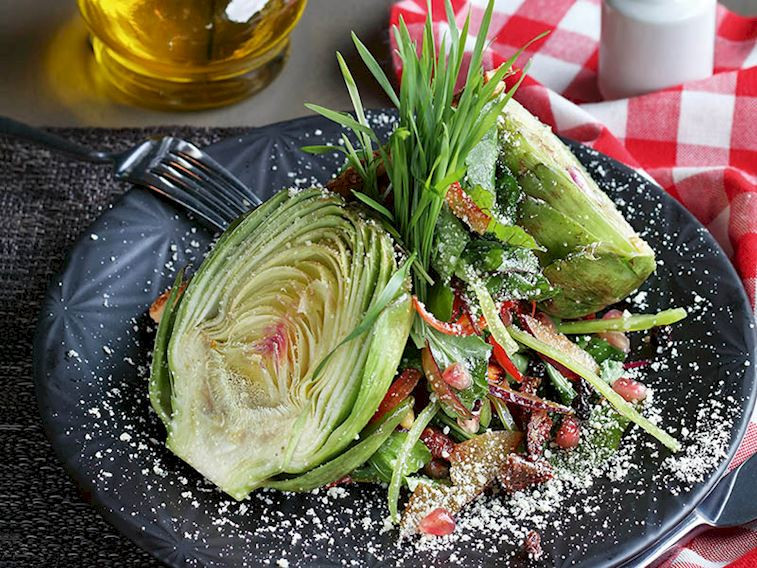 Körpe enginar salatası