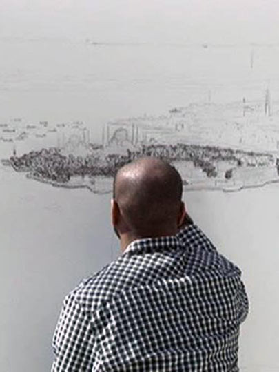 "Dahi Bellek" İstanbul'u çizmeye başladı