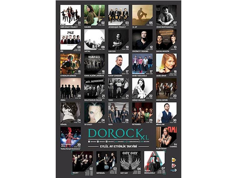 Dorock XL Eylül konserleri