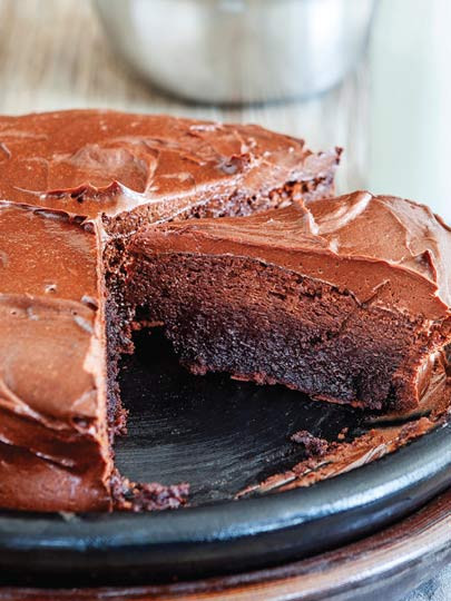 Bitter çikolatalı kek