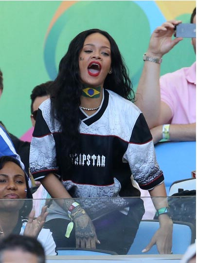 Rihanna'nın Dünya Kupası heyecanı